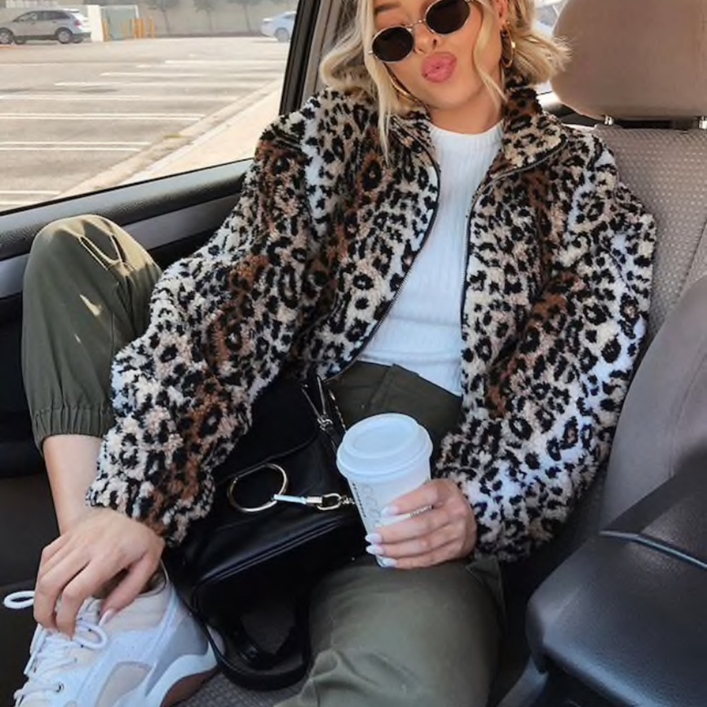 Animal print jacket